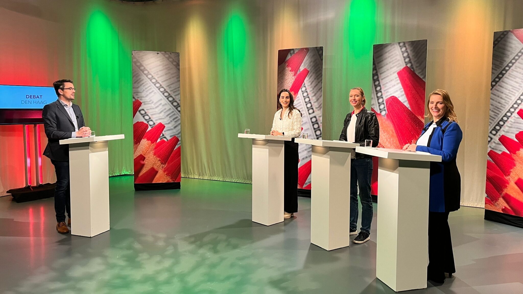 Presentatie televisiedebat Provinciale Statenverkiezingen Zuid-Holland